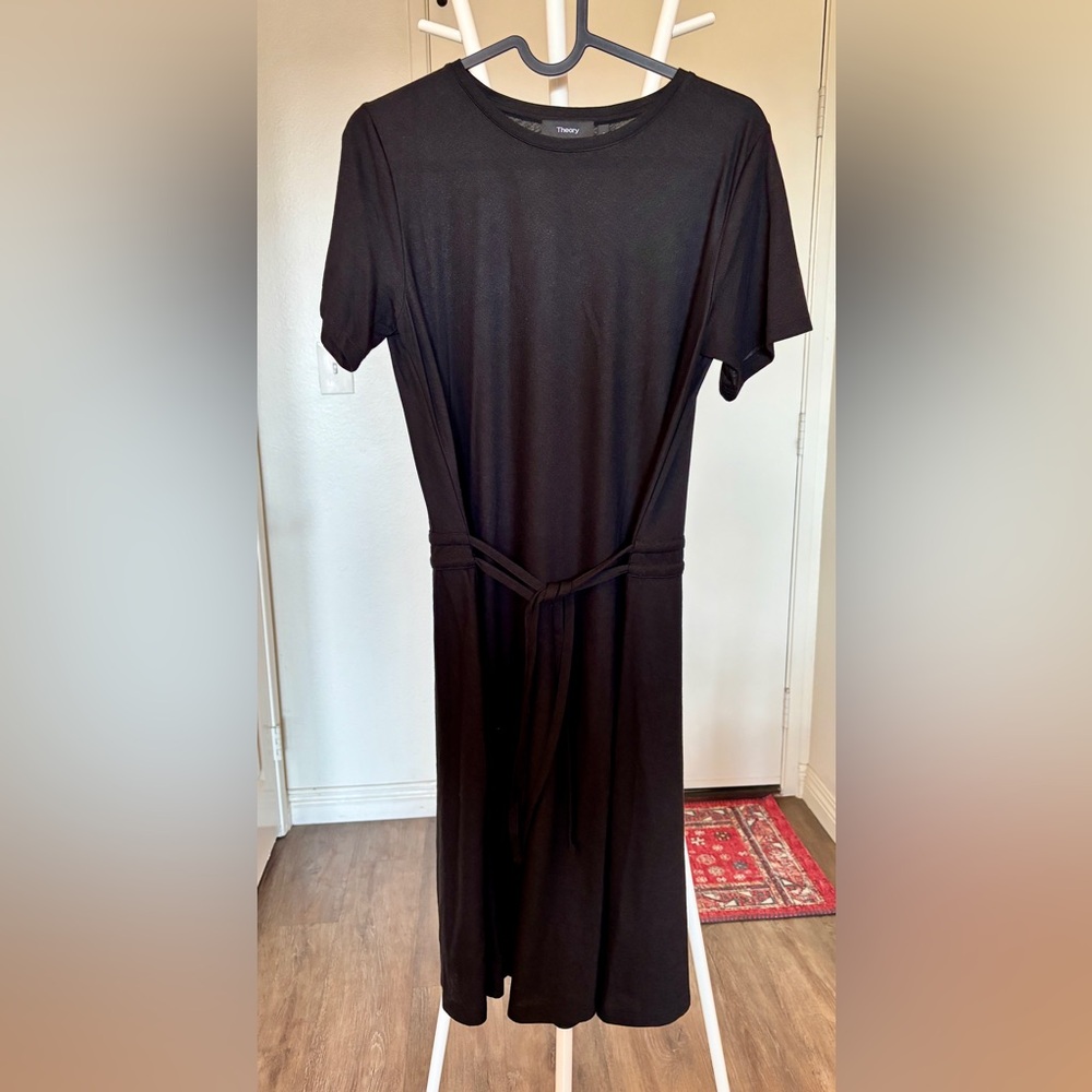2for40 Theory Tie-waist Black Dress Small